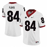 Georgia Bulldogs 84 Leonard Floyd White Nike College Football Jersey Dzhi,baseball caps,new era cap wholesale,wholesale hats